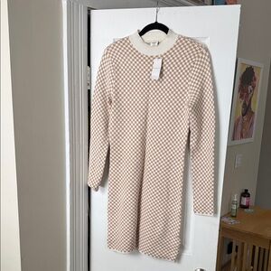 A&F Checkered Knit Dress